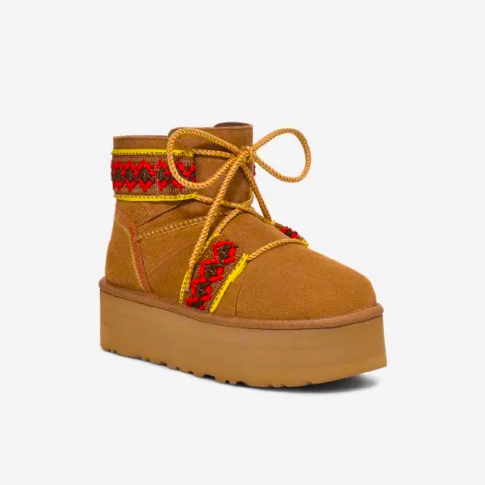 NEW UGG - Classic Mini II Braid Platform